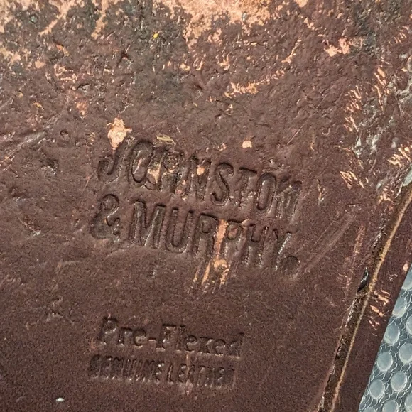 Johnston & Murphy 11.5 vintage tassel toe warm brown leather slip on loafers - Picture 7 of 8